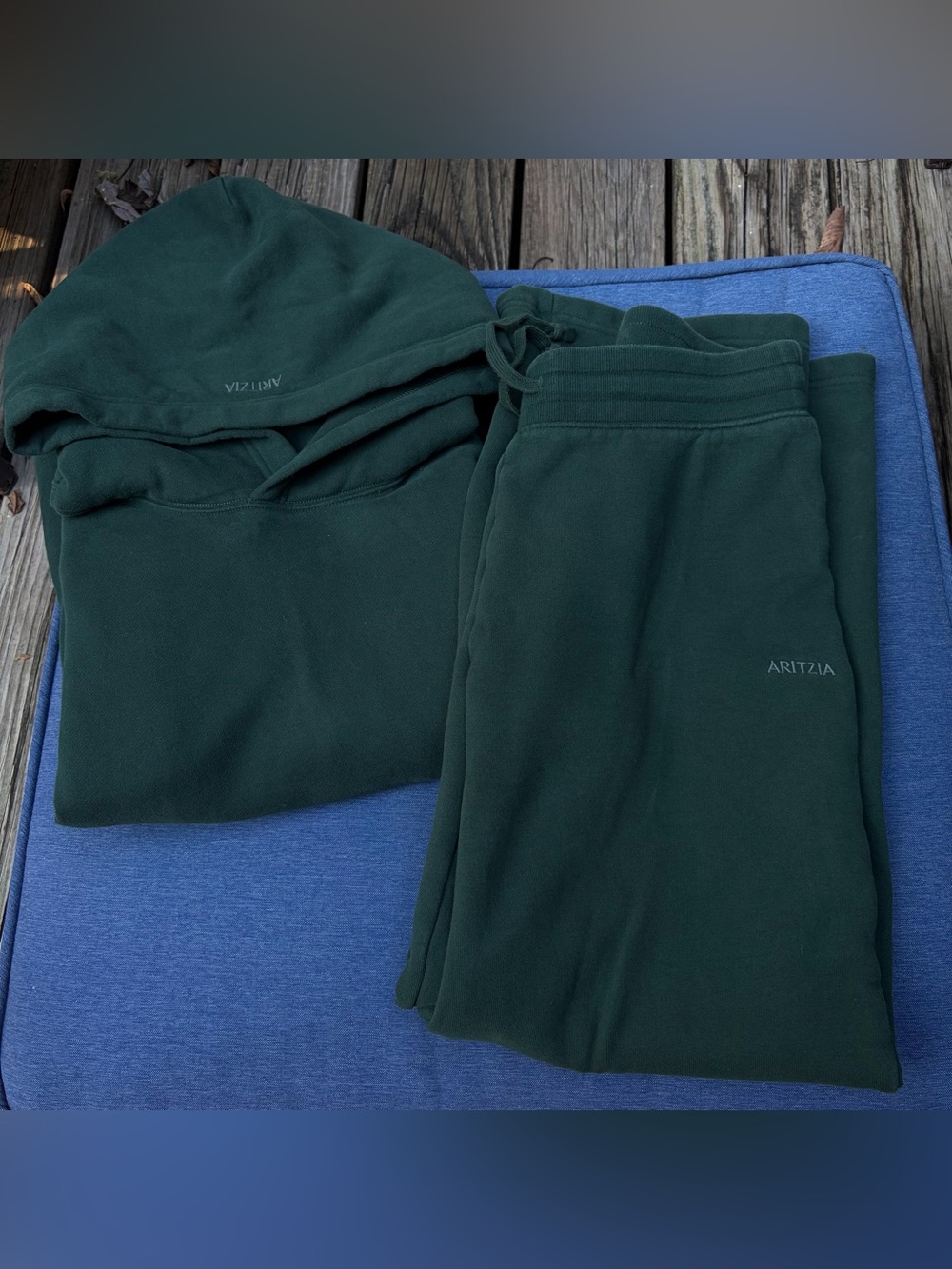 Aritzia sweatpants and hoodie set